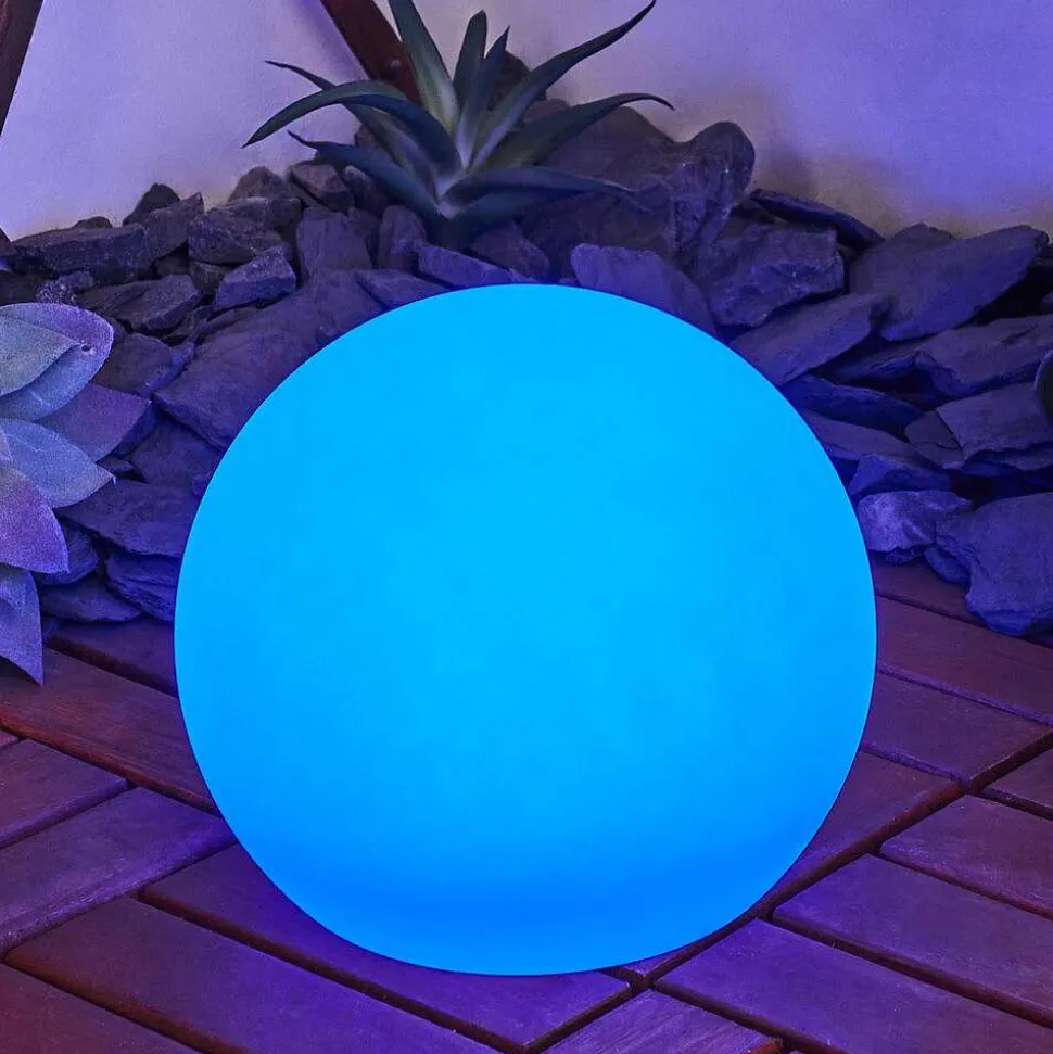 Lampe Solaires Ykullen Led Noir, 1 Lumiere, Telecommandes, Changeur De Couleurs