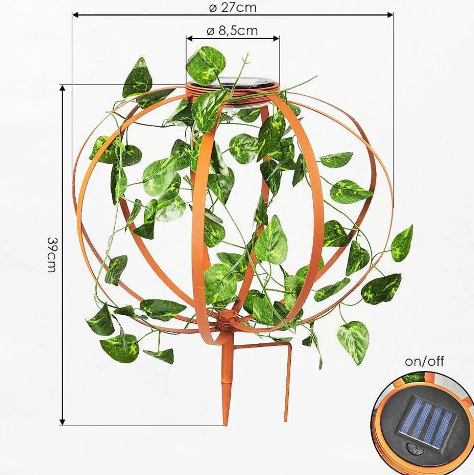 Lampe Solaires Yonkers Led Vert, Rouille, 1 Lumiere