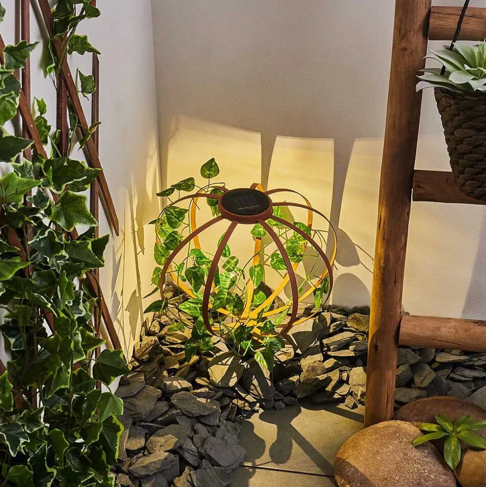 Lampe Solaires Yonkers Led Vert, Rouille, 1 Lumiere