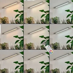 Lampes Pour Bandeaux Raivo Led Noir, Argente, 1 Lumiere, Telecommandes, Changeur De Couleurs