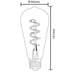 Led E27 4 Watt 2000 Kelvin 200 Lumen Globo