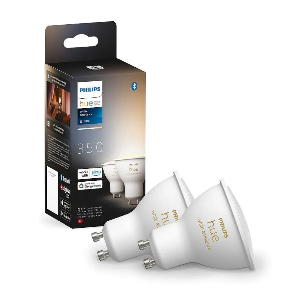 Led Gu10 4,3 Watt 2000 - 6500 Kelvin 250 Lumen Philips Hue White Ambiance