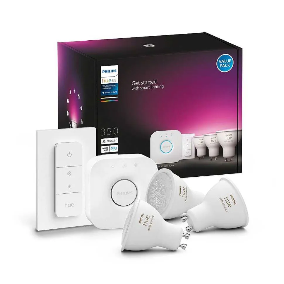 Led Gu10 4,3 Watt 2000 - 6500 Kelvin 230 Lumen Philips Hue White & Color Ambiance