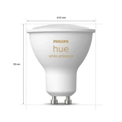 Led Gu10 4,3 Watt 2000 - 6500 Kelvin 250 Lumen Philips Hue White Ambiance