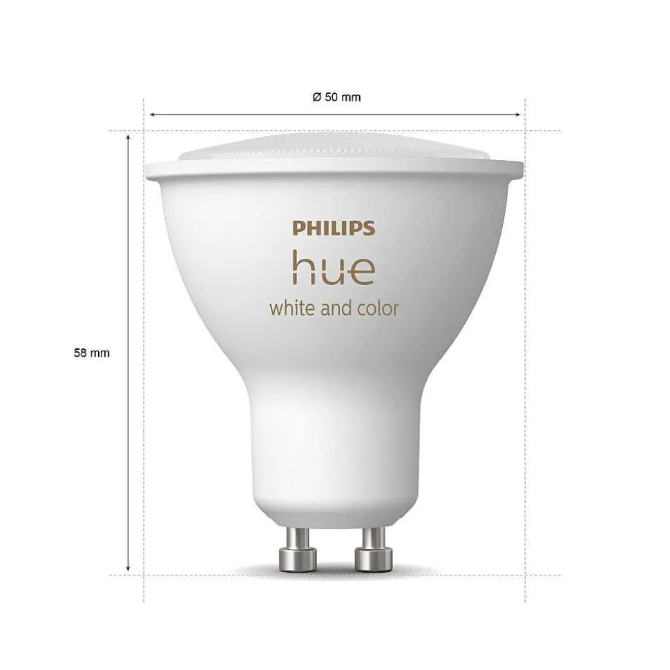 Led Gu10 5 Watt 2000 - 6500 Kelvin 230 Lumen Philips Hue White & Color Ambiance