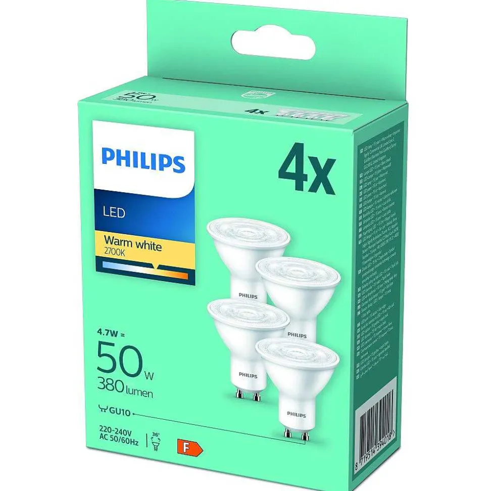 Led Gu10 4,7 Watt 2700 Kelvin 345 Lumen Philips