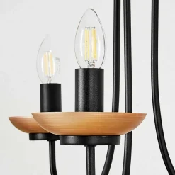 Lustre Cassague Noir, 3 Lumieres