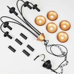 Lustre Cassague Noir, 5 Lumieres