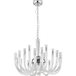 Lustre Globo Akko Chrome, 18 Lumieres
