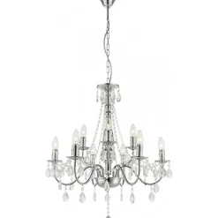 Lustre Globo Chrome, 9 Lumieres