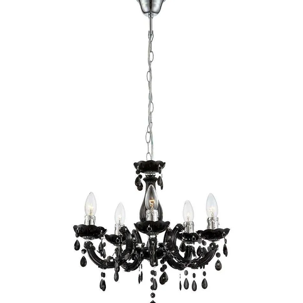 Lustre Globo Cuimbra Ii Noir, 5 Lumieres