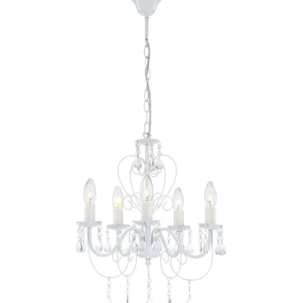 Lustre Globo Pinja Blanc, 5 Lumieres