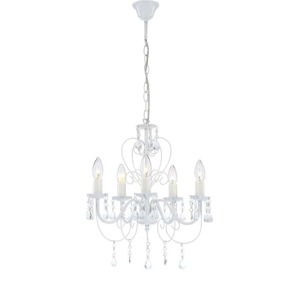 Lustre Globo Pinja Blanc, 5 Lumieres