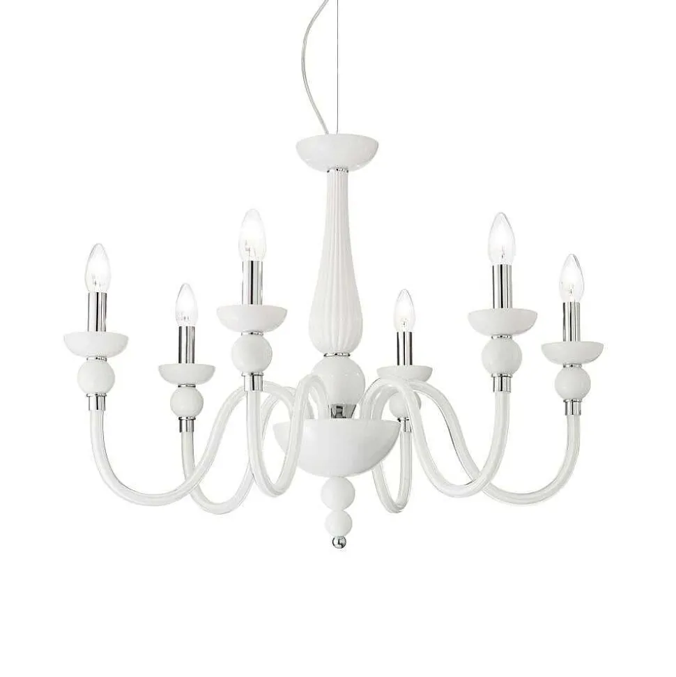 Lustre Ideal Lux Doge Chrome, 6 Lumieres