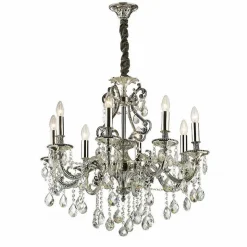 Lustre Ideal Lux Gioconda Argente, 8 Lumieres