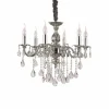 Lustre Ideal Lux Impero Sp6 Argente, 6 Lumieres