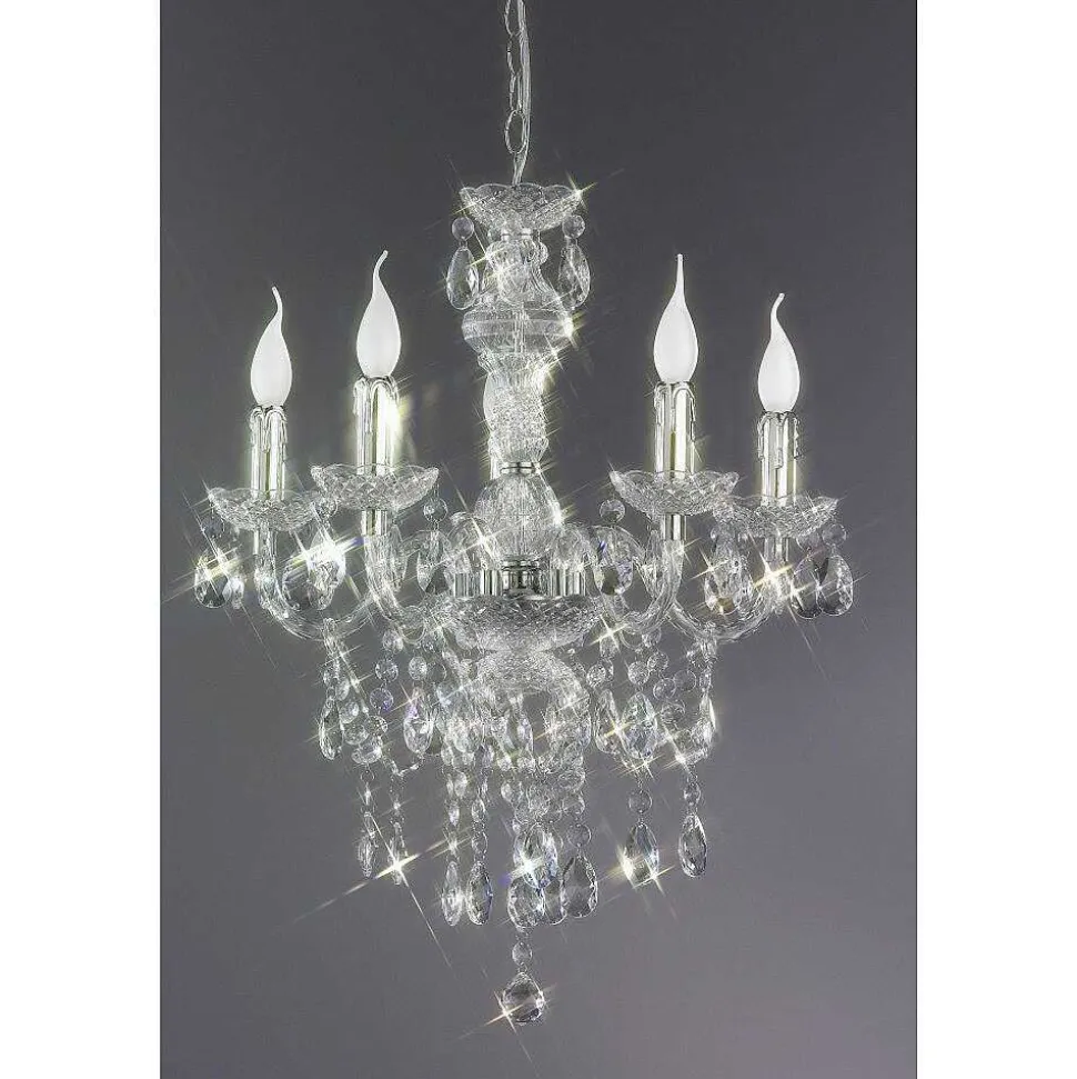 Lustre Reality Krone Transparent, 5 Lumieres