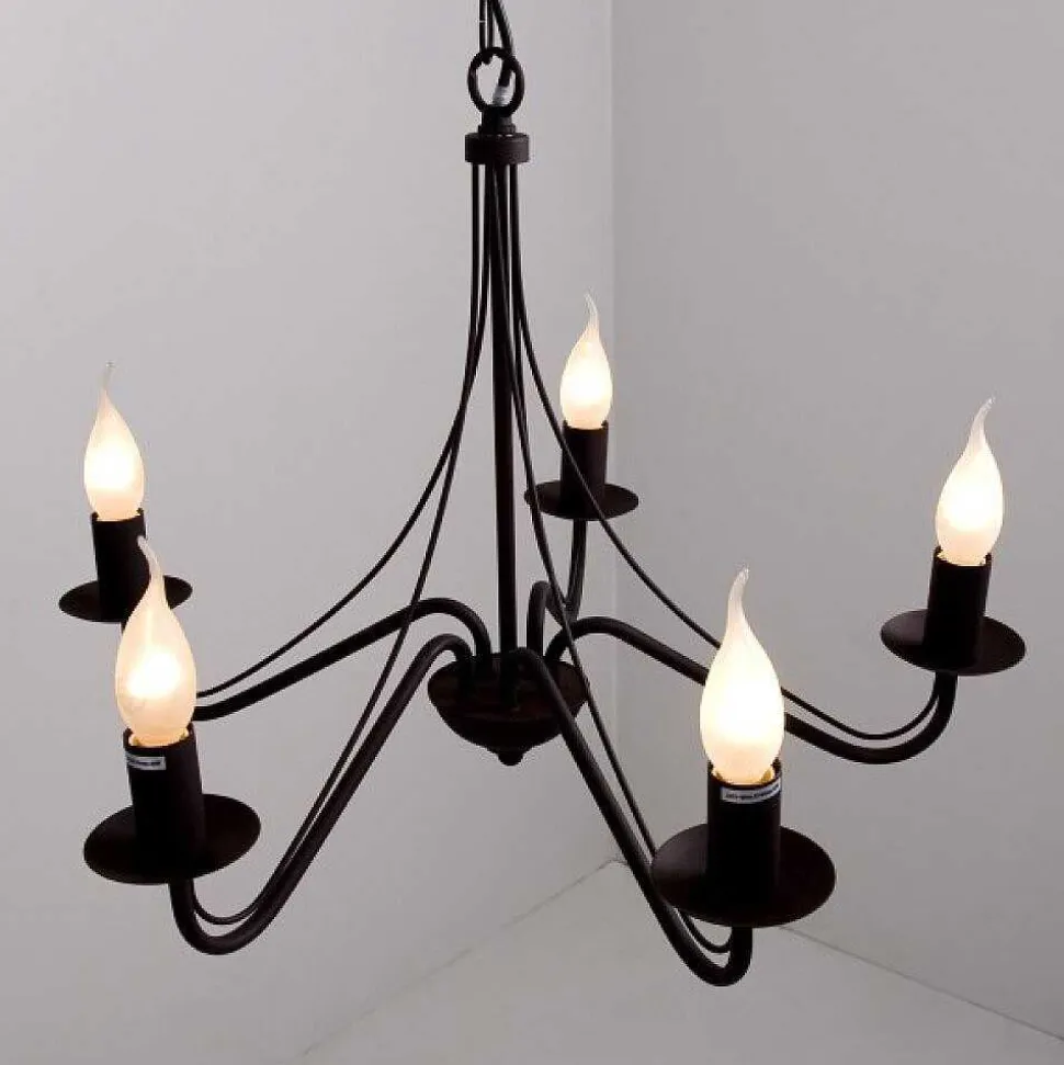 Lustre Reality Rouille, 5 Lumieres