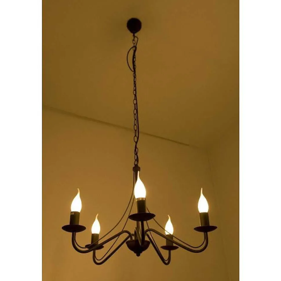 Lustre Reality Rouille, 5 Lumieres