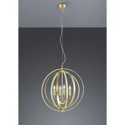 Lustre Trio Candela Laiton, 4 Lumieres