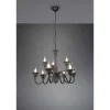 Lustre Trio Elsa Anthracite, 9 Lumieres