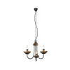 Lustre Trio Livia Noir, 3 Lumieres