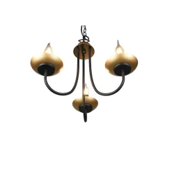 Lustre Trio Livia Noir, 3 Lumieres