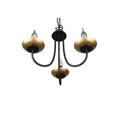 Lustre Trio Livia Noir, 3 Lumieres