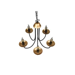 Lustre Trio Livia Noir, 5 Lumieres