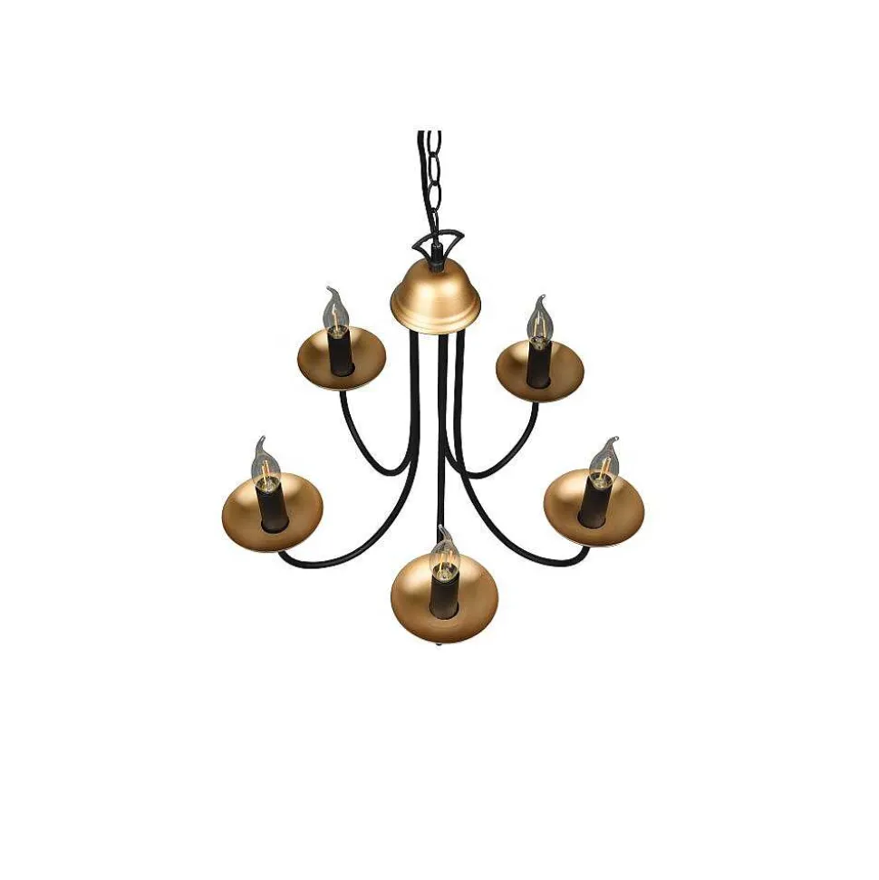 Lustre Trio Livia Noir, 5 Lumieres