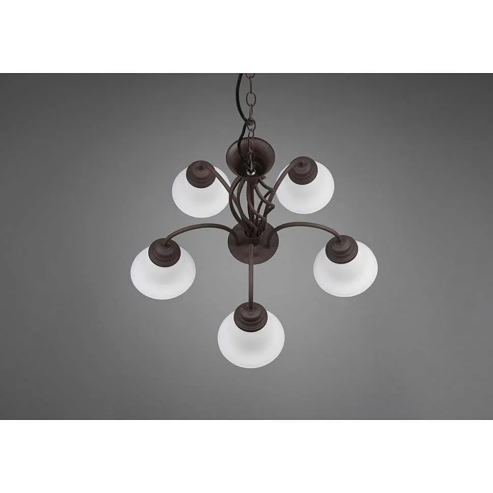 Lustre Trio-Leuchten Rustica Rouille, 5 Lumieres