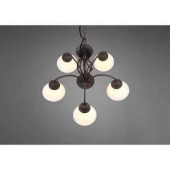 Lustre Trio-Leuchten Rustica Rouille, 5 Lumieres