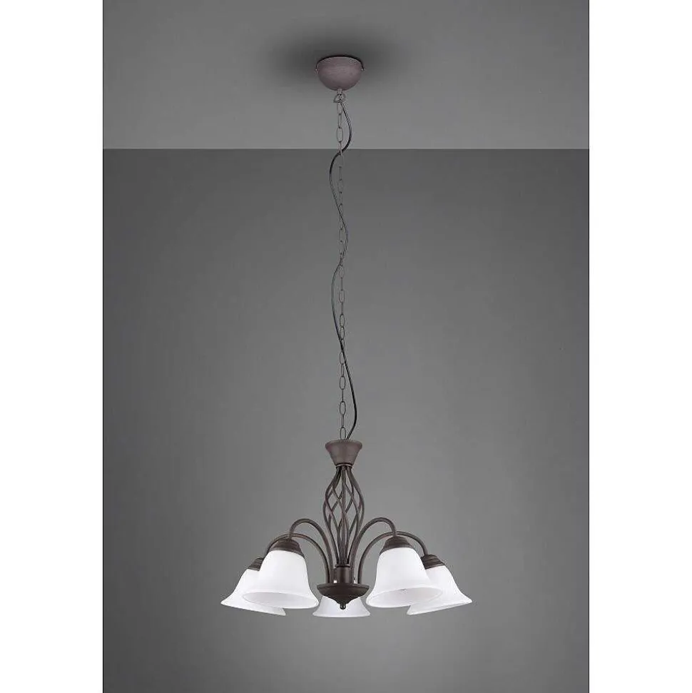 Lustre Trio-Leuchten Rustica Rouille, 5 Lumieres