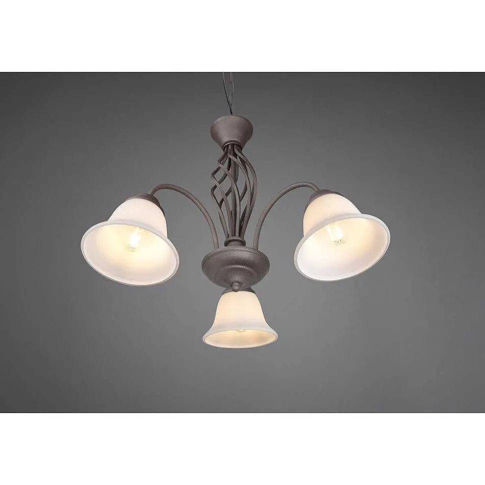 Lustre Trio-Leuchten Rustica Rouille, 3 Lumieres