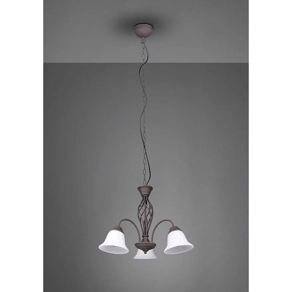 Lustre Trio-Leuchten Rustica Rouille, 3 Lumieres