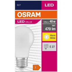 Osram Classic A Led E27 4,9 Watt 2700 Kelvin 470 Lumen