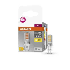 Osram Led Base Pin Lot De 5 Led G9 2,6 Watt 2700 Kelvin 320 Lumen