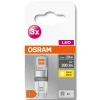 Osram Led Base Pin Set De 3 Ampoules G9 1,9 Watt 2700 Kelvin 200 Lumen