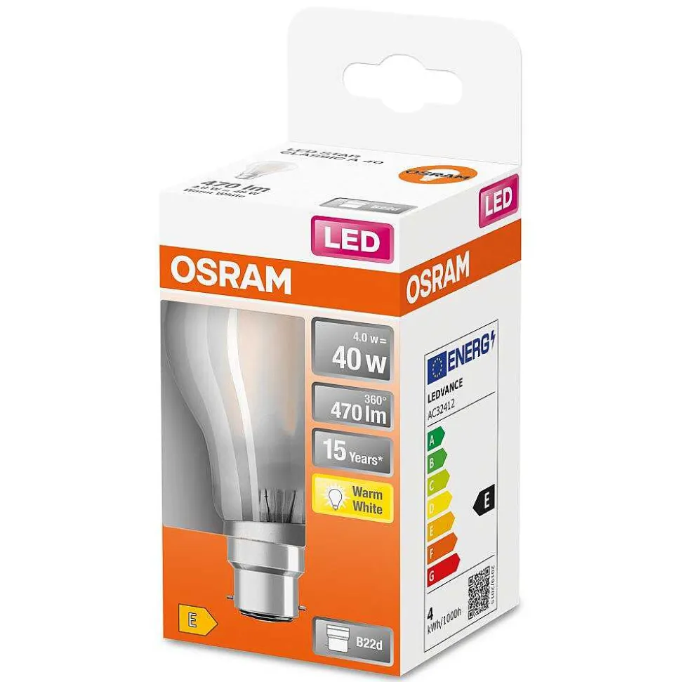 Osram Led Retrofit B22D 4 Watt 2700 Kelvin 470 Lumen
