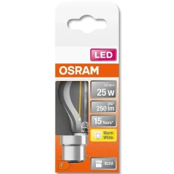 Osram Led Retrofit B22D 2,5 Watt 2700 Kelvin 250 Lumen
