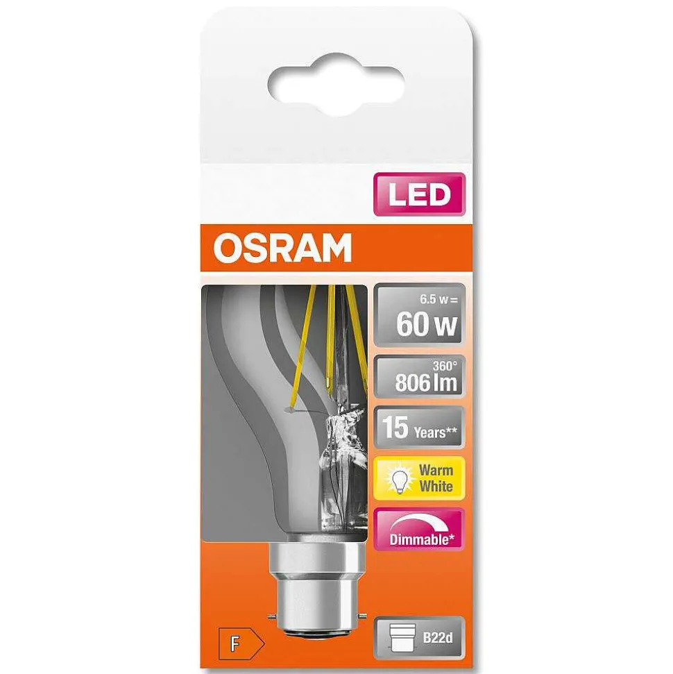 Osram Led Retrofit B22D 6,5 Watt 2700 Kelvin 806 Lumen