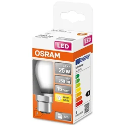 Osram Led Retrofit B22D 2,5 Watt 2700 Kelvin 250 Lumen