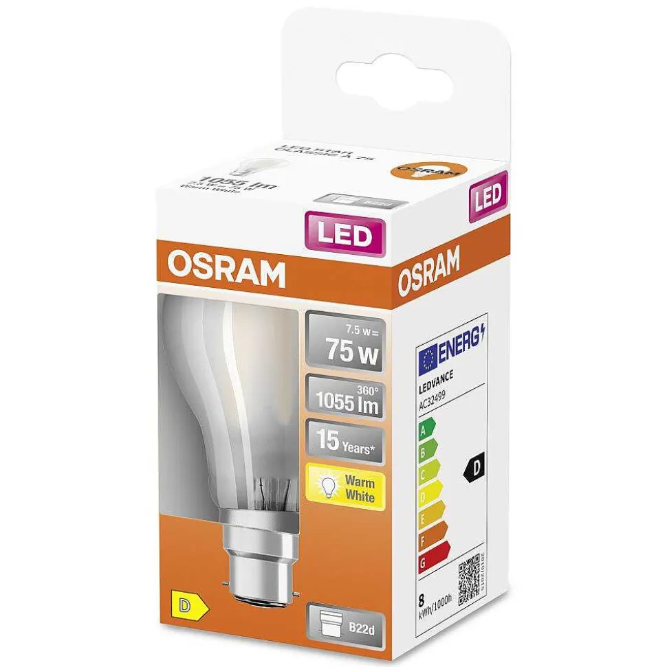 Osram Led Retrofit Led B22D 7,5 Watt 2700 Kelvin 1055 Lumen