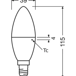 Osram Led Star E14 7,5 Watt 4000 Kelvin 806 Lumen