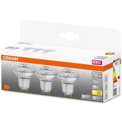 Osram Led Star Par16 Set De 3 Ampoules Gu10 2,6 Watt 2700 Kelvin 230 Lumen