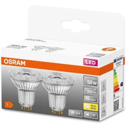 Osram Led Star Set De 2 Ampoules Gu10 4,3 Watt 2700 Kelvin 350 Lumen