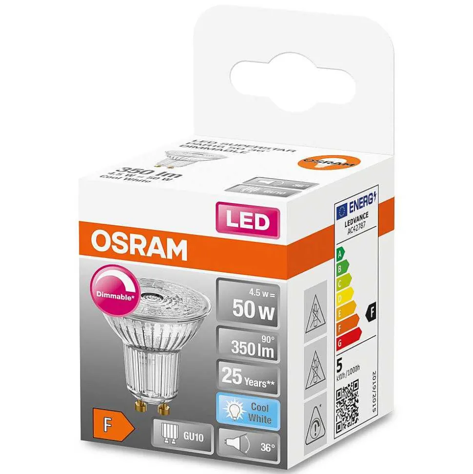 Osram Led Superstar Led Gu10 4,5 Watt 4000 Kelvin 350 Lumen