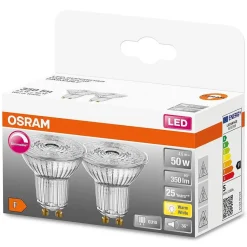 Osram Led Superstar Lot De 2 Led Gu10 4,5 Watt 2700 Kelvin 350 Lumen