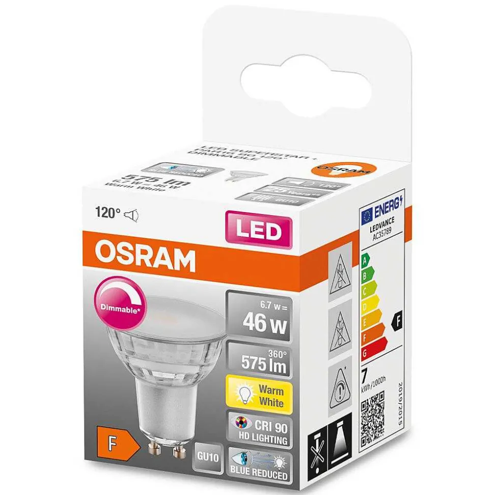 Osram Superstar Plus Led Gu10 6,7 Watt 2700 Kelvin 575 Lumen