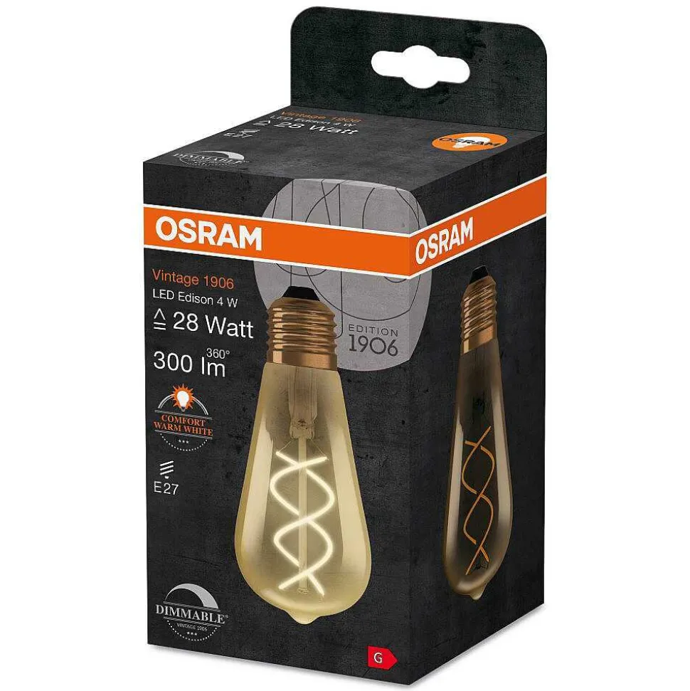 Osram Vintage 1906® Led E27 4 Watt 2000 Kelvin 300 Lumen